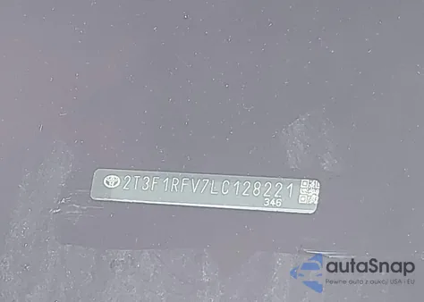 2020 Toyota Rav4 Le from USA, damaged, VIN 2T3F1RFV7LC128221